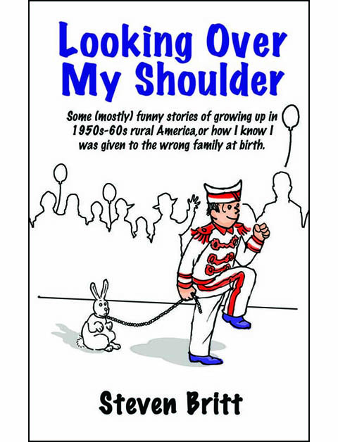This brief, warm and humorous biography by Steven Britt required me to invent an art style just for this cover... a sort of "New Yorker" cartoon style. I illustrated an event from the author's life when, as a small boy,  he marched solo in a small town parade wearing a "Music Man" style uniform with his pet rabbit on a leash.